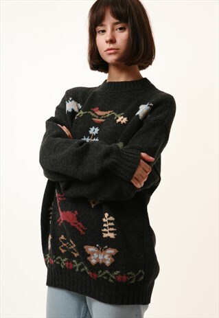 90S VINTAGE BENETTON ITALY KNITWEAR JUMPER 14463