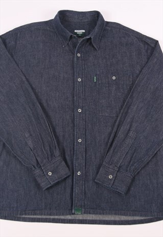 MADE IN HONG KONG. PAUL SMITH VINTAGE INDIGO DENIM OVERSHIRT