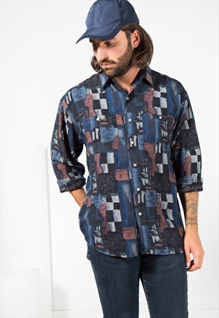 VINTAGE 80'S LONG SLEEVE SHIRT / S1950