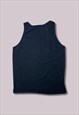 VINTAGE BLACK ALCATRAZ HARD LUCK CAFE VEST TOP