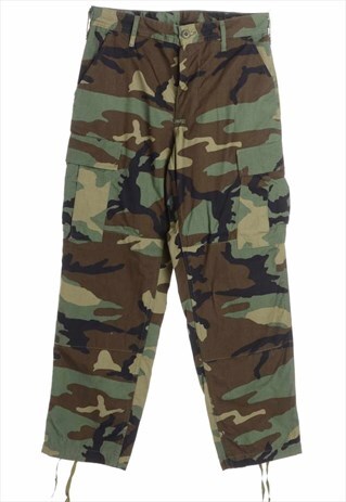 1990S CAMOUFLAGE CARGO PANTS - W31