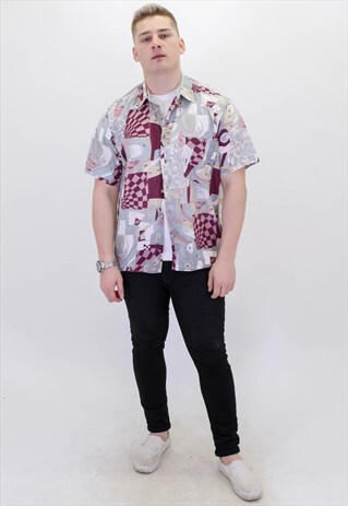 VINTAGE PATTERN FESTIVAL SHIRT