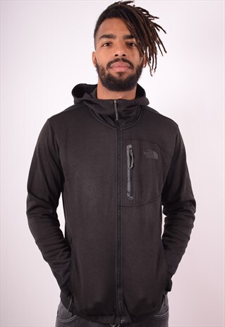 THE NORTH FACE MENS VINTAGE HOODIE JACKET MEDIUM BLACK 90S