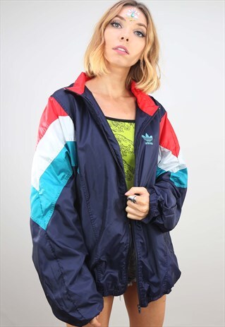VINTAGE OVERSIZED ADIDAS FESTIVAL SHELL WINDBREAKER JACKET