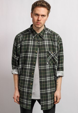 VINTAGE FLANNEL SKATER SHIRT