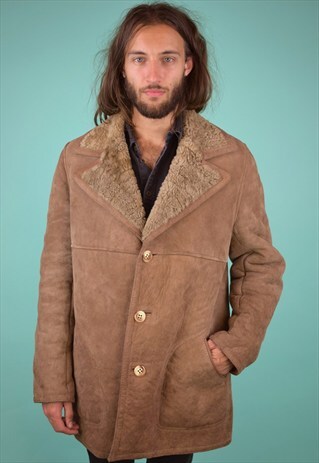 VINTAGE 90'S SHEARLING COAT