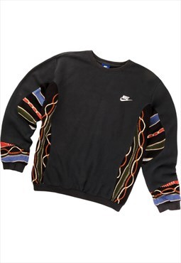 REWORK 90's Nike Sweatshirt X COOGI Swoosh Crewneck Black