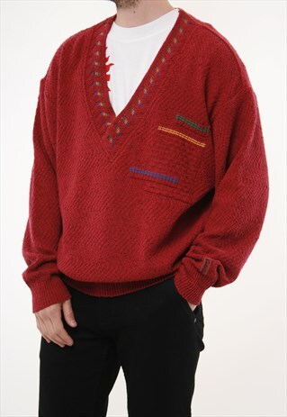 VINTAGE RARE VTG CARLO COLUCCI JUMPER SWEATER 14217