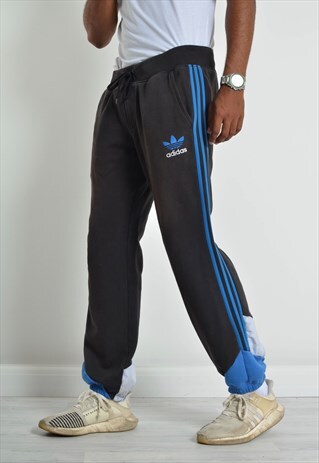 VINTAGE ADIDAS JOGGING BOTTOMS BLACK