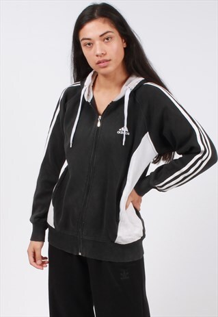 VINTAGE ADIDAS ZIPPED HOODIE