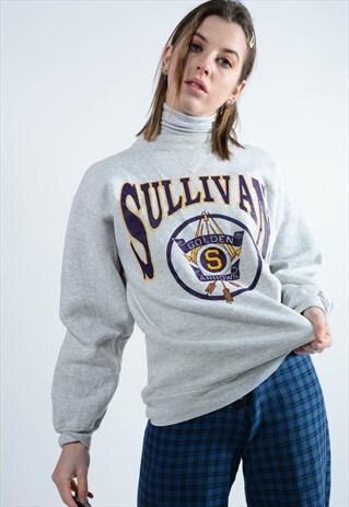 VINTAGE GRAPHICS SWEATSHIRT IN GREY