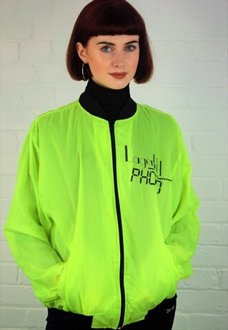 VINTAGE 90'S LAGERFELD PHOTO WINDBREAKER JACKET