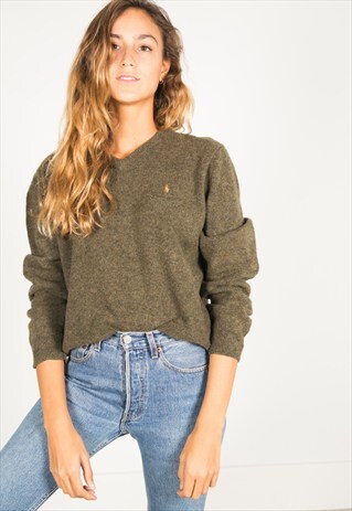 VINTAGE 80S POLO RALPH LAUREN JUMPER / R4124C501