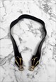 STEPHEN COLLINS VINTAGE 80'S BLACK PATENT LEATHER BELT
