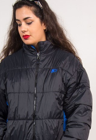 STARTER VINTAGE PUFFER JACKET COAT