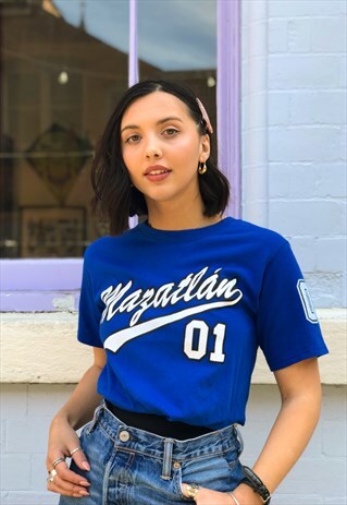 VINTAGE BLUE USA T-SHIRT