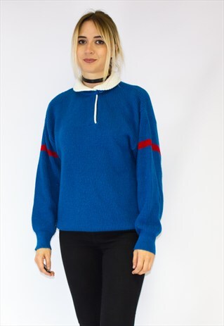 VINTAGE KNITTED CHUNKY SWEATSHIRT