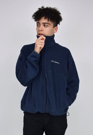 VINTAGE 90'S COLUMBIA BLUE FLEECE WITH POCKETS