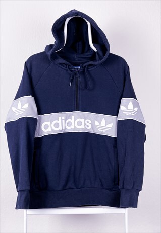 VINTAGE ADIDAS SPELL OUT HOODIE UK12