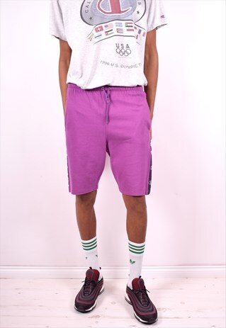 CHAMPION MENS VINTAGE SHORTS W28 PURPLE 90'S