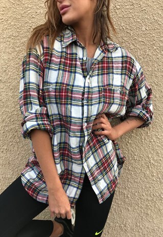 FLANNEL OVERSIZED RETRO UNISEX SHIRT