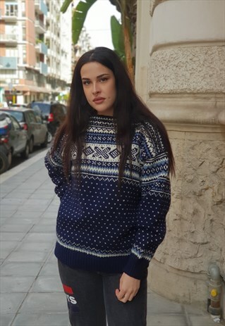 VINTAGE MULTICOLOR 80S KNITWEAR HANDMADE COD.11-31