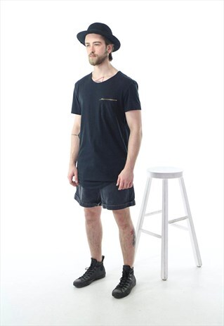 BLACK DENIM MEN SHORTS / SUMMER LIGHT SHORTS
