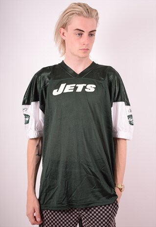REEBOK MENS VINTAGE NFL NY JETS JERSEY TOP XXXXL GREEN 90S