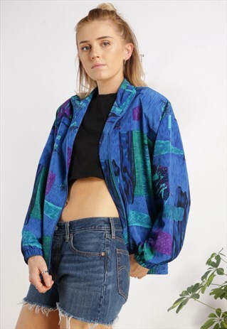 VINTAGE PATTERNED BOMBER JACKET Z96