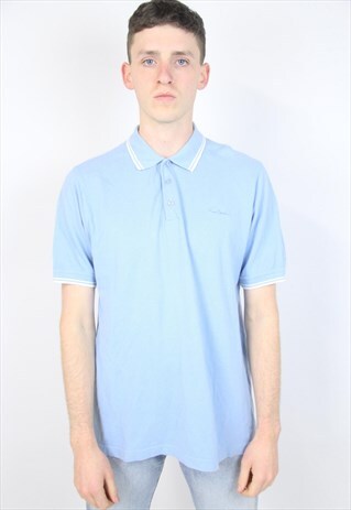 VINTAGE PIERRE CARDIN PALE BLUE POLO SHIRT