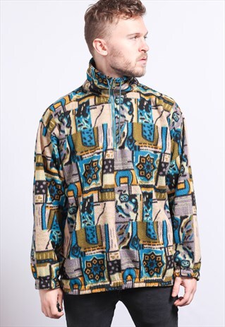 VINTAGE HALF ZIP FLEECE TOP