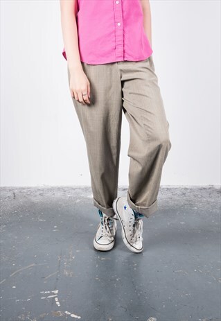 DOCKERS VINTAGE 1980S BEIGE TROUSERS