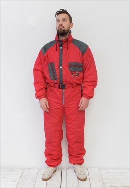 Rodeo Skisuit Vintage Men's L Ski Coverall Overall Snowboard