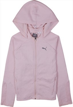 Puma 90's Sportswear Full Zip Up Hoodie Medium Pink