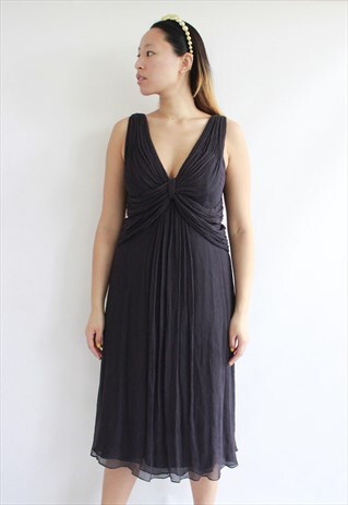 JIGSAW PURPLE FLOATY SUMMER DRESS