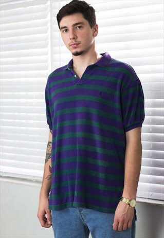 VINTAGE POLO RALPH LAUREN SHIRT LOGO 90S XL 10.1