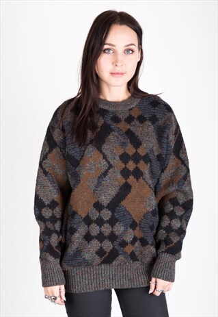 VINTAGE 80S KNITTED JUMPER