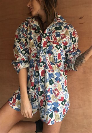 OVERSIZED RETRO 90S 80S VINTAGE UNISEX FESTIVAL SHIRT