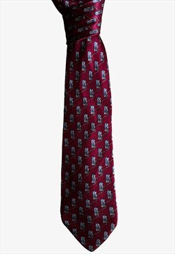 Vintage 80s Christian Dior Monsieur Abstract Tie