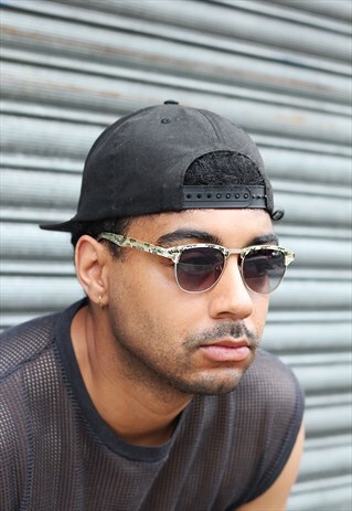 VINTAGE UNISEX CLUBMASTER RETRO SUNGLASSES