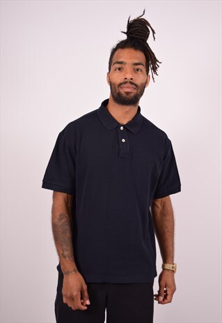 VINTAGE FILA POLO SHIRT SLIM FIT NAVY BLUE