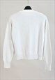 VINTAGE 00S REWORKED JUMPER IN WHITE