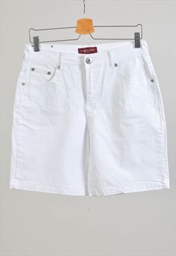 Vintage 00s white denim shorts