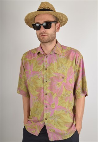 VINTAGE SHIRT MADE IN ITALY FESTIVAL PRINT (1005)