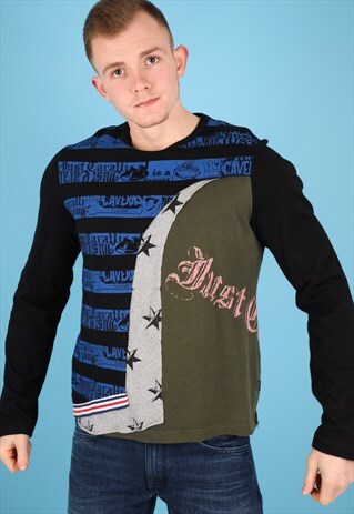 VINTAGE ROBERTO CAVALLI T-SHIRT IN MULTI NT41
