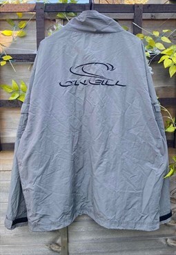 Vintage Oneill 1990s grey embroidered windbreaker XXL
