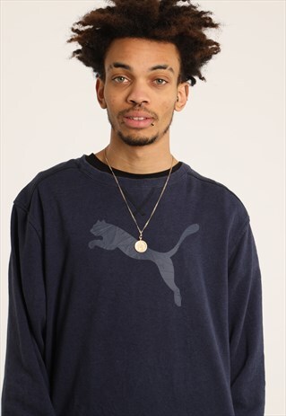 VINTAGE PUMA PRINTED LOGO SWEATSHIRT