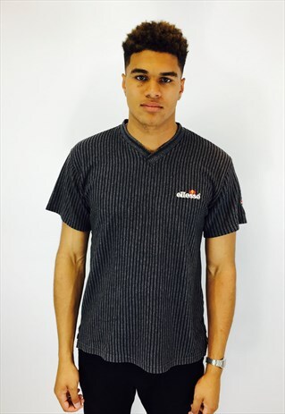 ELLESSE THICK COTTON EMBROIDERED T SHIRT