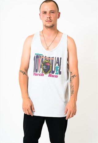 VINTAGE 1995 OKLAHOMA TORCH RUN VEST