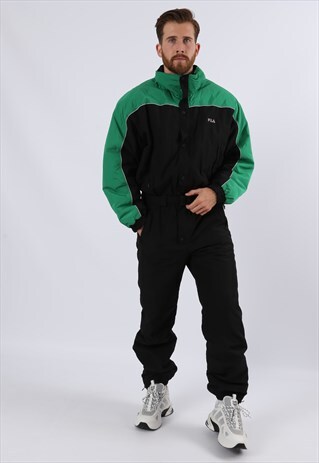 VINTAGE 90'S FILA FULL SKI SUIT SNOW UK M / L 42" (6CW)